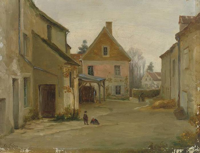 Pierre-edouard Frere Village street France oil painting art